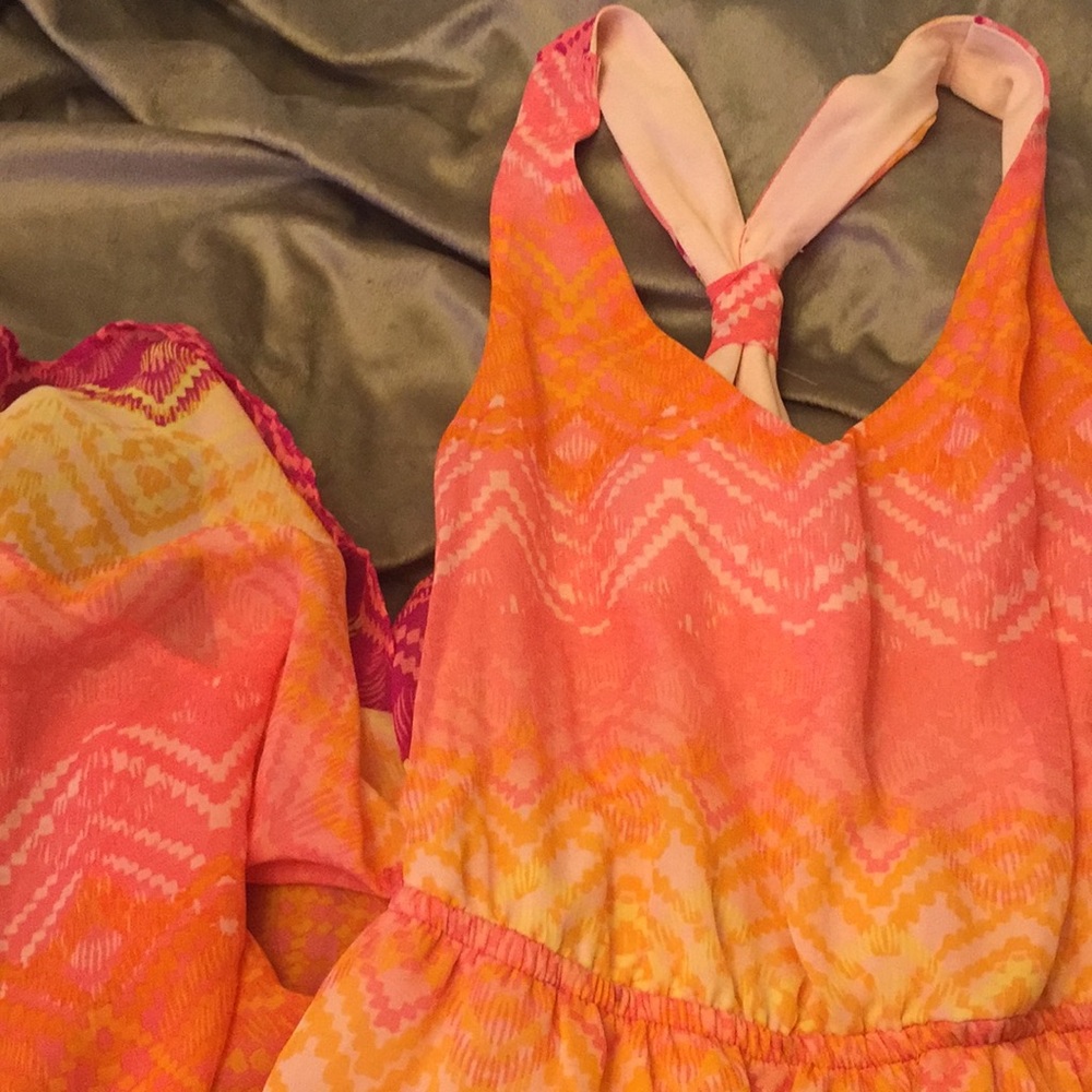 Colorful Hi-low dress Perfect for Easter!